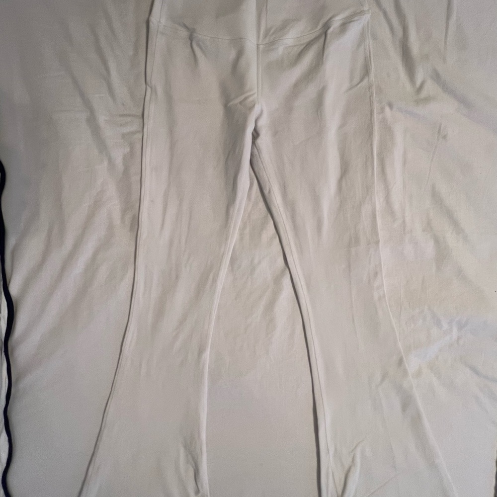 Splits59 White Boot Cut Flare Pants - Medium Short
